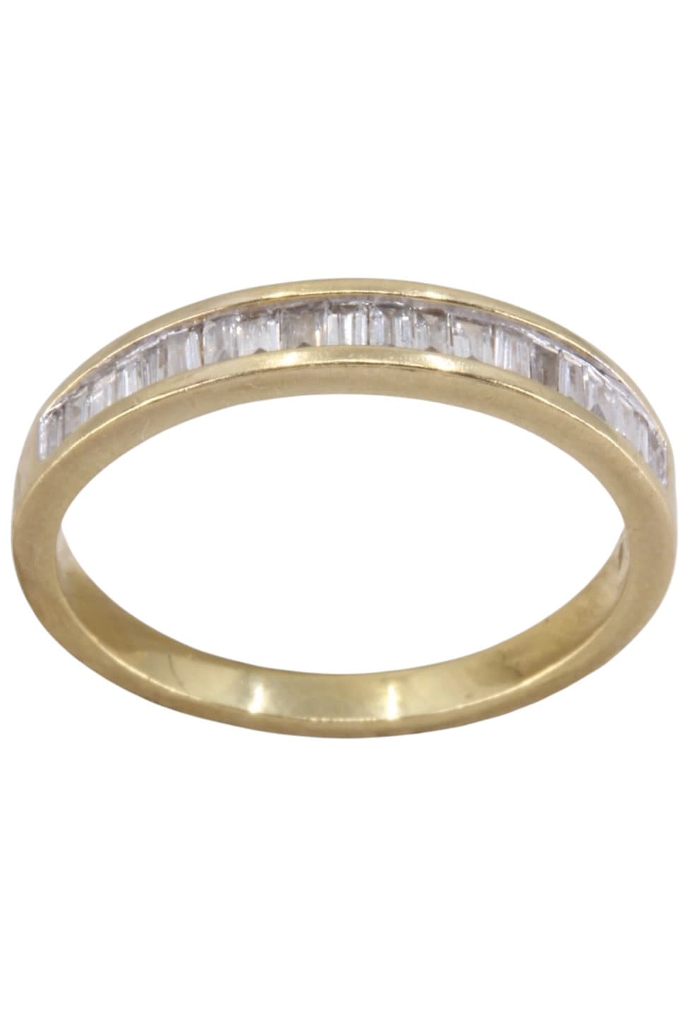 Demi-Alliance Diamants Baguette