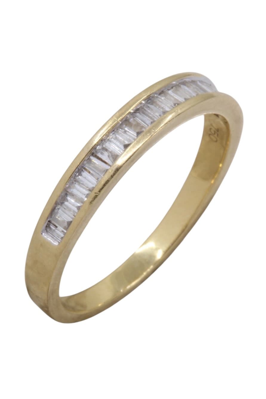 Demi-Alliance Diamants Baguette - photo 3