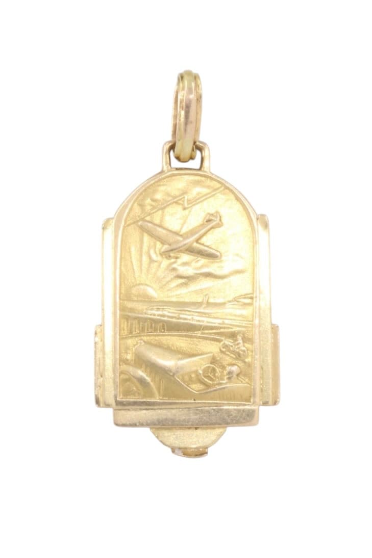 Médaille Saint Christophe Art Déco - photo 3
